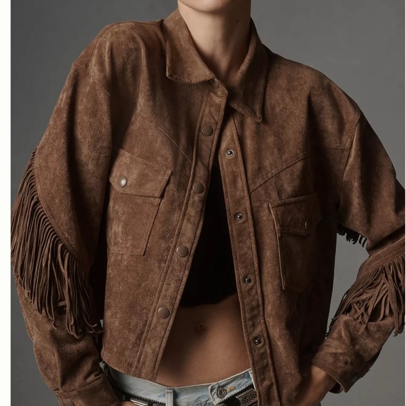 Blank NYC Faux Suede Fringe Jacket - Picture 4 of 5